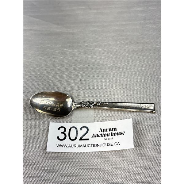 Sterling Silver Spoon from 1958 Weighs 15.5 Grams
