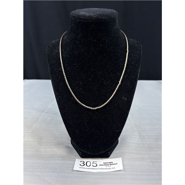 18  Long Sterling Silver Chain Weighs 18.4 Grams