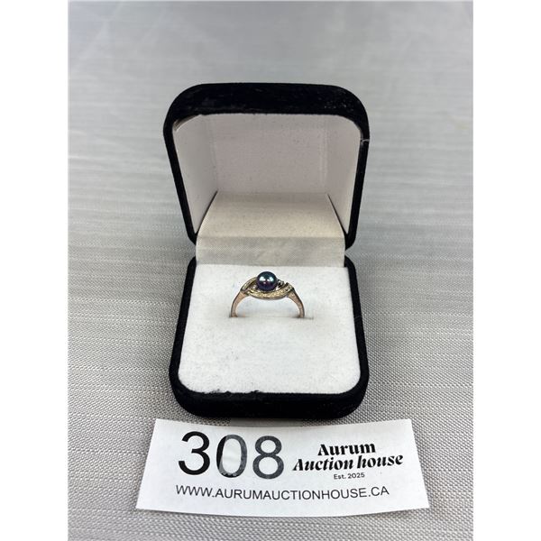 Very Nice Marked 925 Sterling Silver Ring With Stones