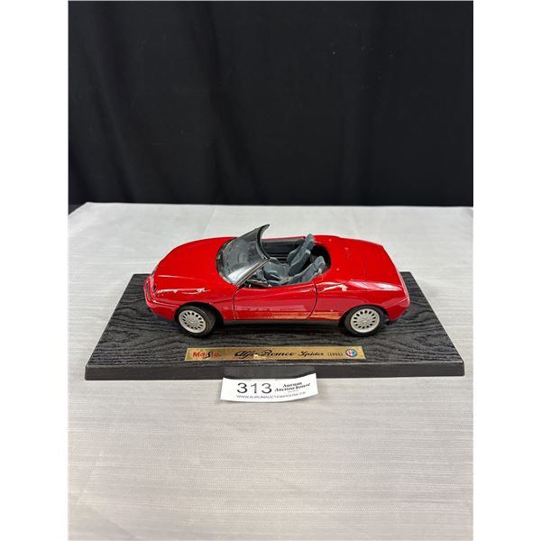 1/18th Scale Diecast Alpha Romeo Car on Stand