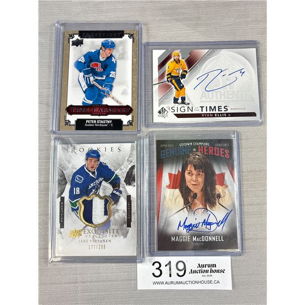 Lot of NHL Jersey and Autograph Trading Cards