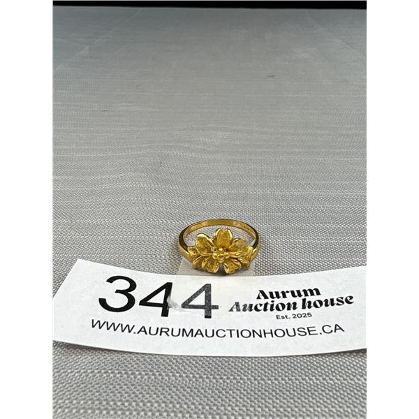 5.8Grams of Marked 9999 Gold Ring Size 10