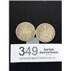 Image 1 : 2 1966 Silver 50c Canadian Coins