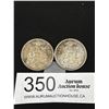 Image 1 : 1965 + 1966 Canadian Silver 50c Coins
