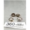 Image 1 : 4 Interesting Antique Rings (1 Rolled Gold Mark)