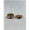 Image 2 : 4 Interesting Antique Rings (1 Rolled Gold Mark)