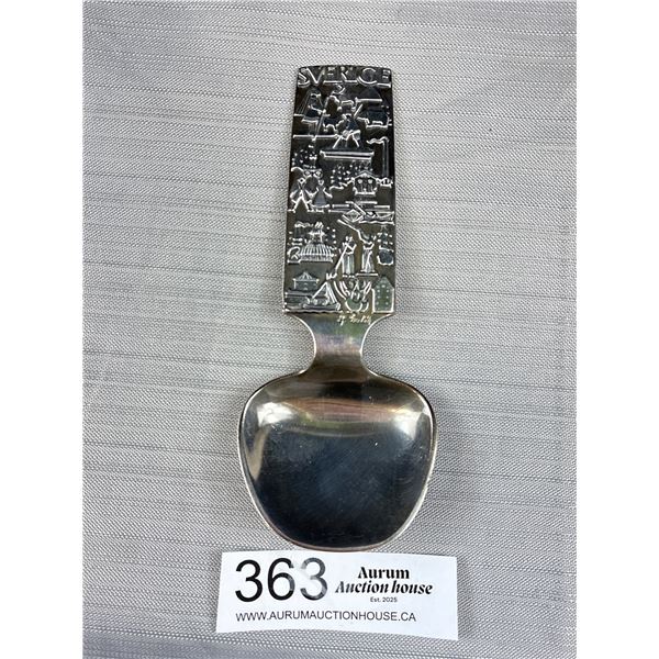 A Superb Quality Signed Mid Cent. Heinz Decker Caddy Spoon