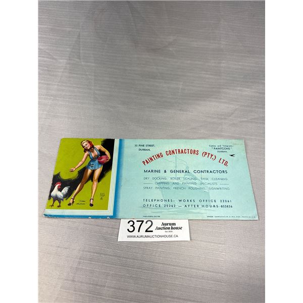 Vintage Earl Morian Risque Blotter 1950's