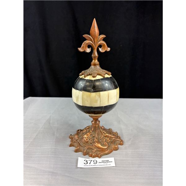 Vintage Bronze and Ivory Mantel Piece