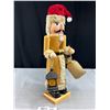 Image 4 : Lg Wooden Nutcracker Holding Lantern, Approx. 15" Tall