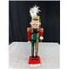Image 1 : Lg Wooden Nutcracker Feathered Hat, Approx 15" Tall