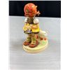 Image 8 : 2 Vintage Hummel Porcelain Figures "Goose Girl + She Loves Me Not" Made in West Germany Each