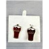 Image 2 : Pair of Vintage Coca-Cola Earrings in Box