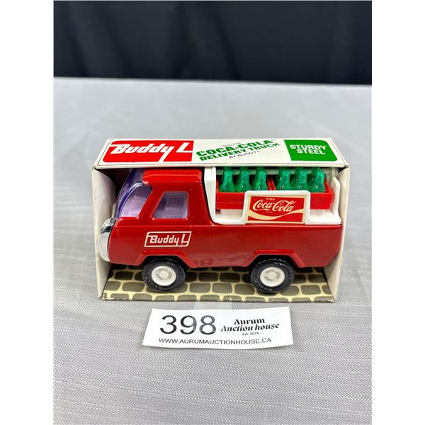 NOS Mint Condition 1976 Buddy L Coca-Cola Metal Delivery Truck, Box Dated Back. Approx 5" Long