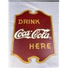 Image 3 : 17" Tall Coca-cola wooden sign + four large coca cola decals