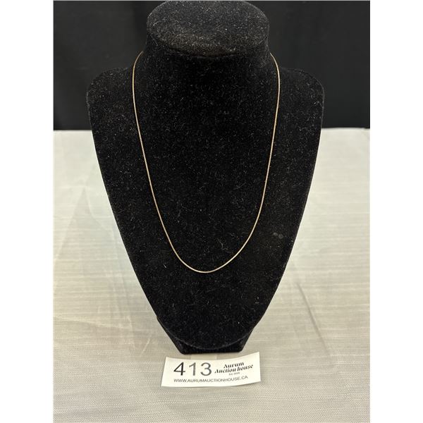 18" Fine Boxlink Sterling Necklace