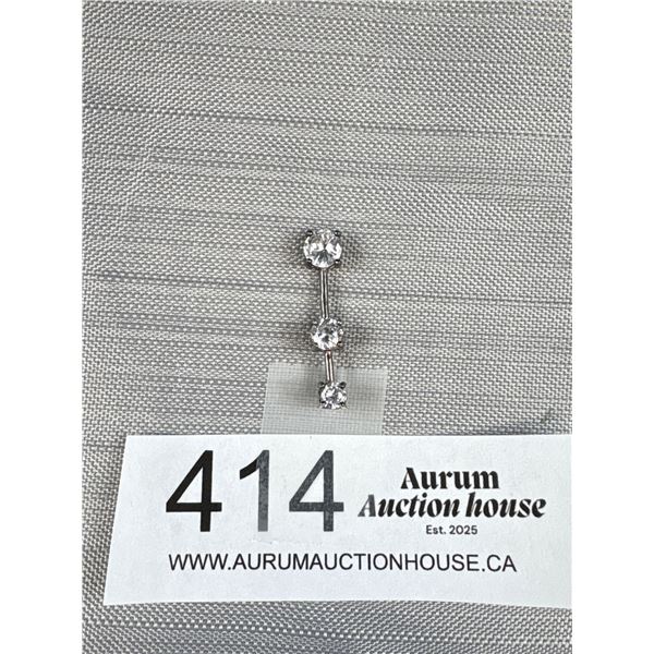 Triple Stone Sterling Pendant