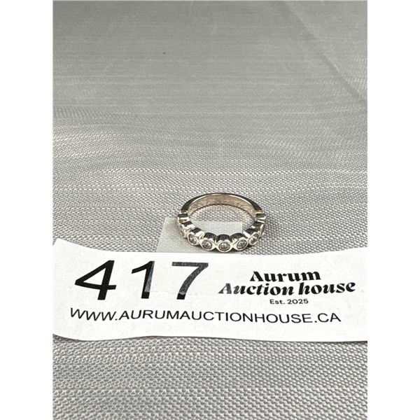 Very Nice 9 Stone Sterling Eternity Ring