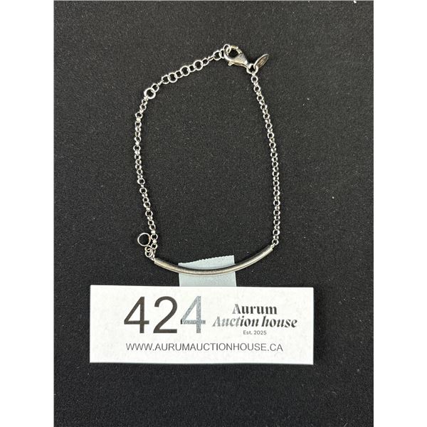 Sterling Silver Bracelet, Marked Dyadema 925 Italy