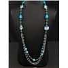 Image 2 : Great Vintage Pearls + Glass Beads Multi Strand Necklace