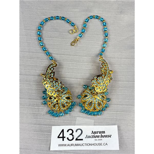 Pair of Hand Crafted Indian Dangle Earrings