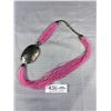 Image 4 : Outstanding Vintage Twisted Pink Micro Beads Necklace
