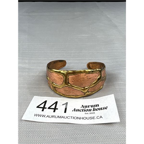 Hand Crafted Copper Open Cuff Bangle