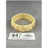 Image 2 : Vintage Carved Bakelite or Celluloid Bangle