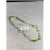 Image 3 : Carved Green Lucite Beads Necklace