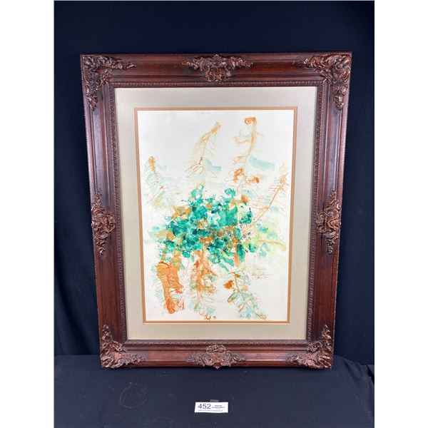 23"x29" Abstract Painting with a nice detailed frame