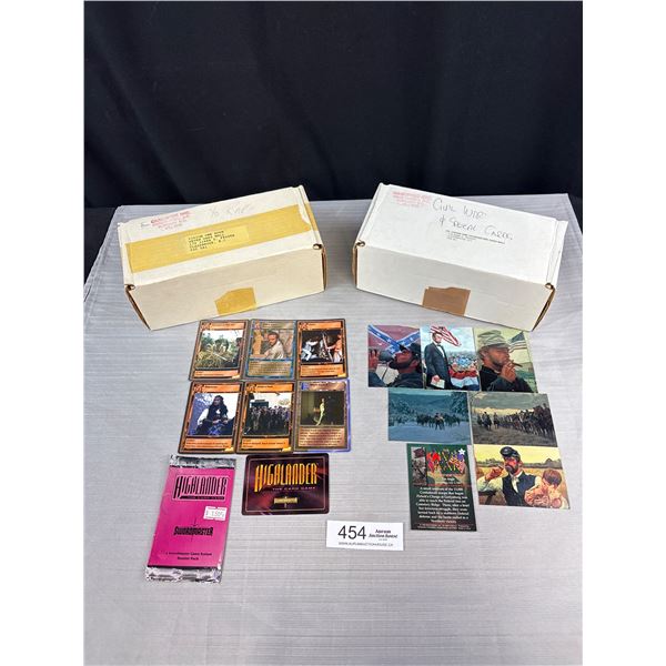 2 Boxes of Vintage Trading Cards YO Raps Civil War and other
