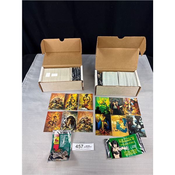 2 Vintage Boxes of Trading Crads 92 Ken Kelly 93 Hilderbrandt 2