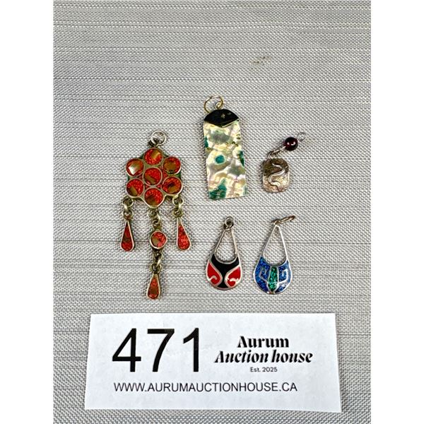 Vintage Sterling Silver Pendants