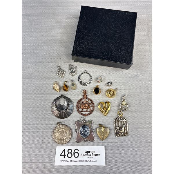 Lot of Various Vintage Pendants in a box