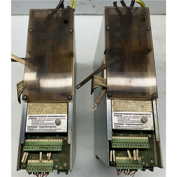 (2) Indramat #TDM 1.2-100-300-W1-000 AC Servo Controllers