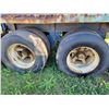Image 10 : Approx. 38 ft. Fruehauf grain trailer, 3 hoppers, roll-tarp, 11R22.5 rubber, need repairs, no visibl