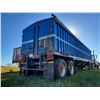 Image 3 : Approx. 38 ft. Fruehauf grain trailer, 3 hoppers, roll-tarp, 11R22.5 rubber, need repairs, no visibl