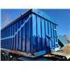 Image 5 : Approx. 38 ft. Fruehauf grain trailer, 3 hoppers, roll-tarp, 11R22.5 rubber, need repairs, no visibl