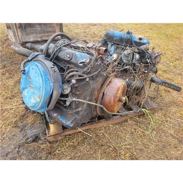 2- Ford V8 engines, sold for parts. Located: Southside of locomotive cover