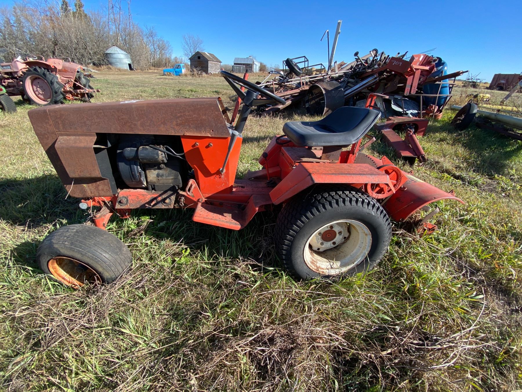 Case Riding Mower Case Riding Mower c/w Rototiller. Missing a Few Parts