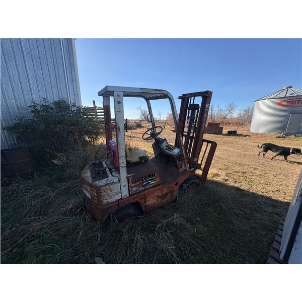 Datson Made by Nissan 3000 Propane Forklift. No Forks & Not Running