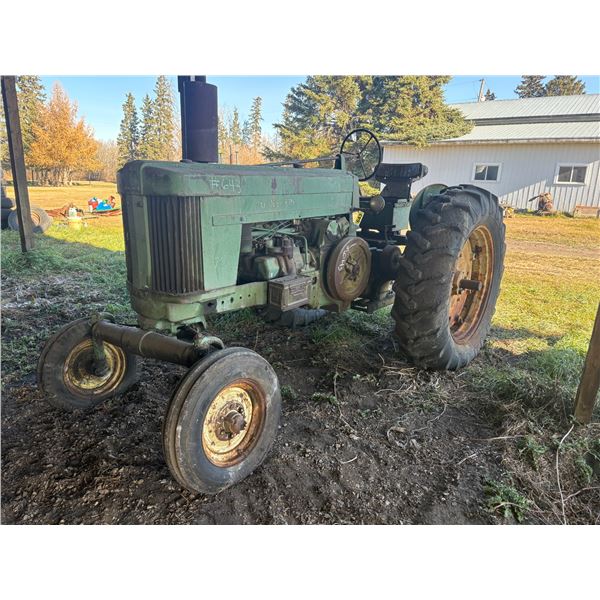 J.D. 70 Tractor. Has Been Shedded c/w P.T.O. & Single Hydraulics, Pulley, Casting No. F1244R. Nice R