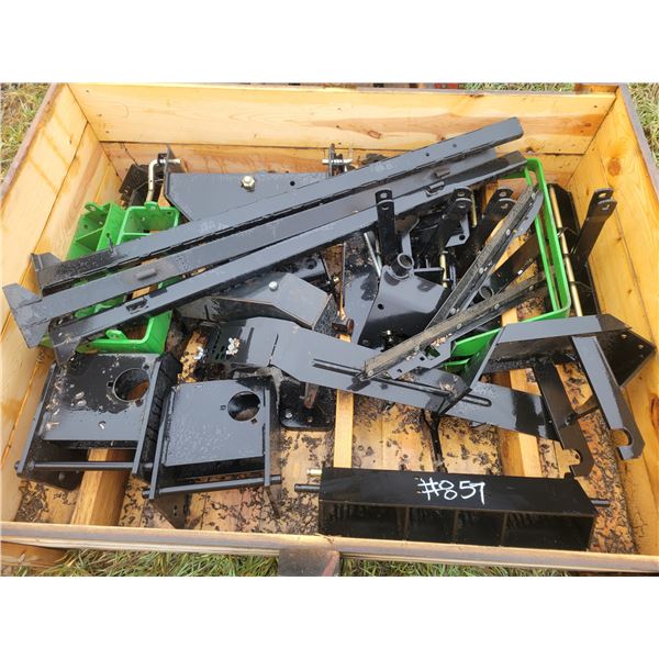 Qty of brackets & front hitch for JD mower