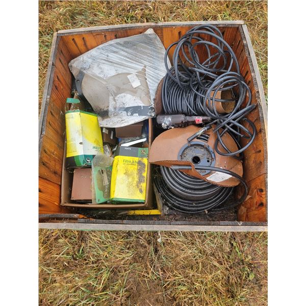 Misc. air hose & misc. JD parts