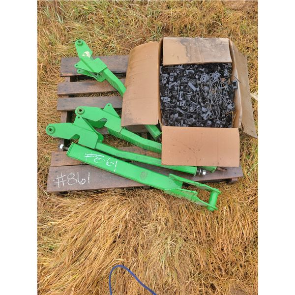 Misc. steel fingers & holders & misc. JD parts