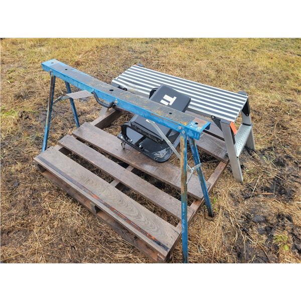 Shop bench, stool & shop stand