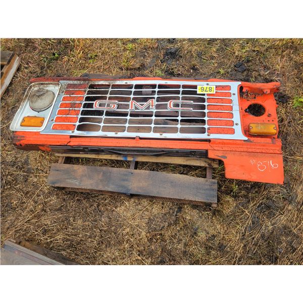 Front grill to a 1972 GMC gravel truck