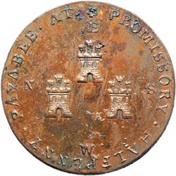 Cheshire. Chester. Halfpenny, ND