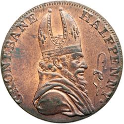 Ireland. Wicklow. Cronebane, Irish Mine Company Halfpen