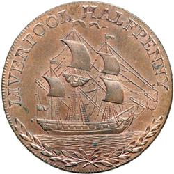 Lancashire. Liverpool. Halfpenny, 1791